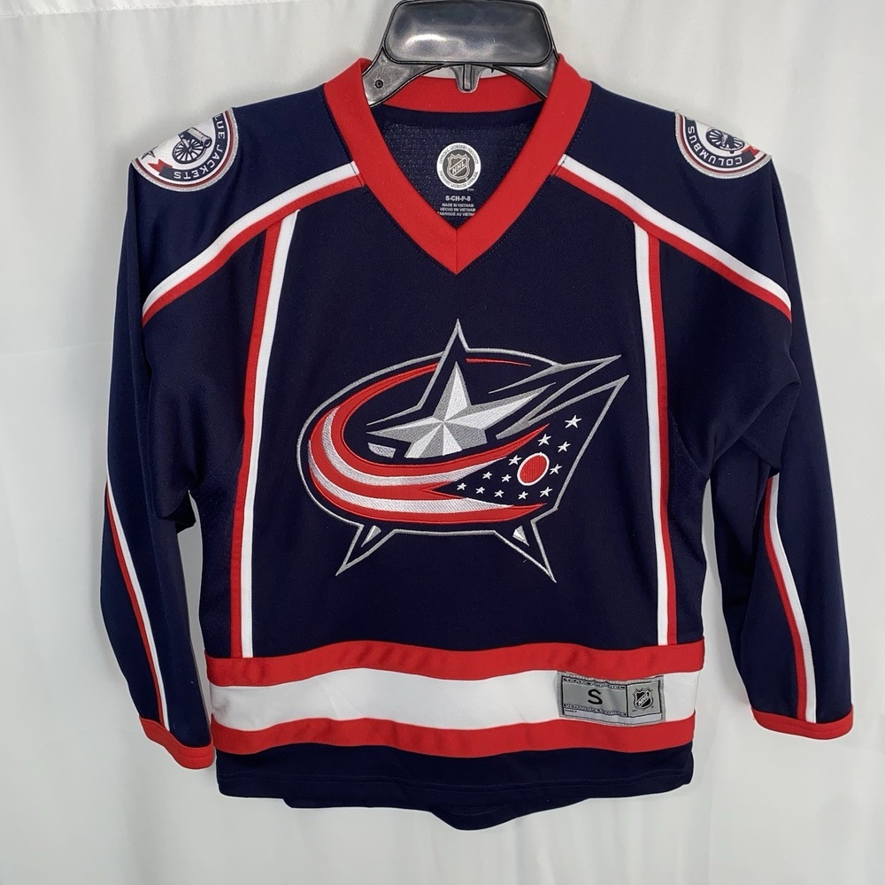 Columbus Blue Jackets NHL Hockey Jersey Youth Kids size Small (8) - Picture 1 of 3